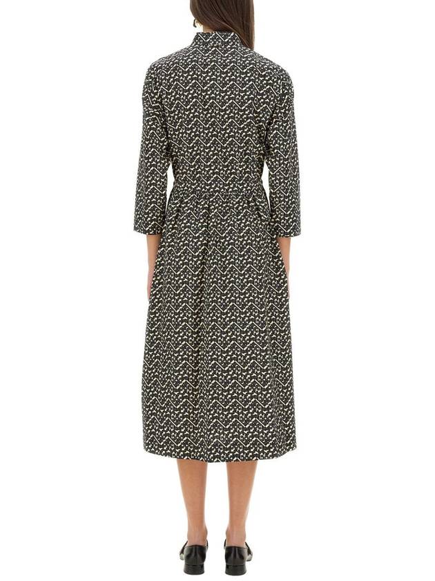 Tory Burch Printed Poplin Long Chemisier - TORY BURCH - BALAAN 3