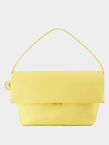 Le Grand Rond Carre Bag - Jacquemus - Leather - Light Yellow - JACQUEMUS - BALAAN 1