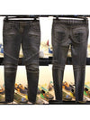 Women's Biker Washed Jeans 5357 181N C0100 - BALMAIN - BALAAN 9