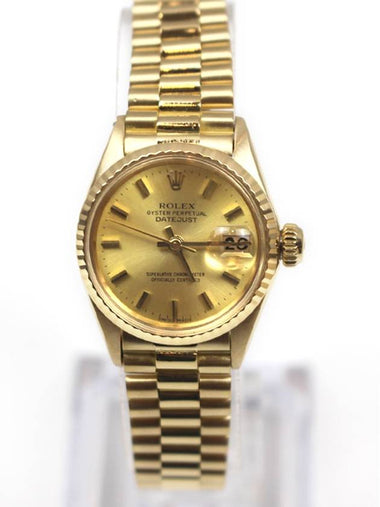 Datejust 26 Gold Champagne Women s Watch 6517 - ROLEX - BALAAN 1