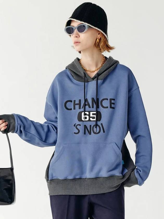 Unisex BAMXHD Basket Sweat Hoodie Mix Blue - CHANCE'S NOI - BALAAN 1