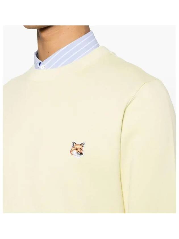 Fox Head Patch Regular Sweatshirt Yellow - MAISON KITSUNE - BALAAN 4