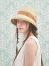 Emma Straw Bucket Hat Beige - BROWN HAT - BALAAN 1