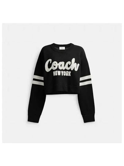 Cropped Knit Top Black - COACH - BALAAN 2