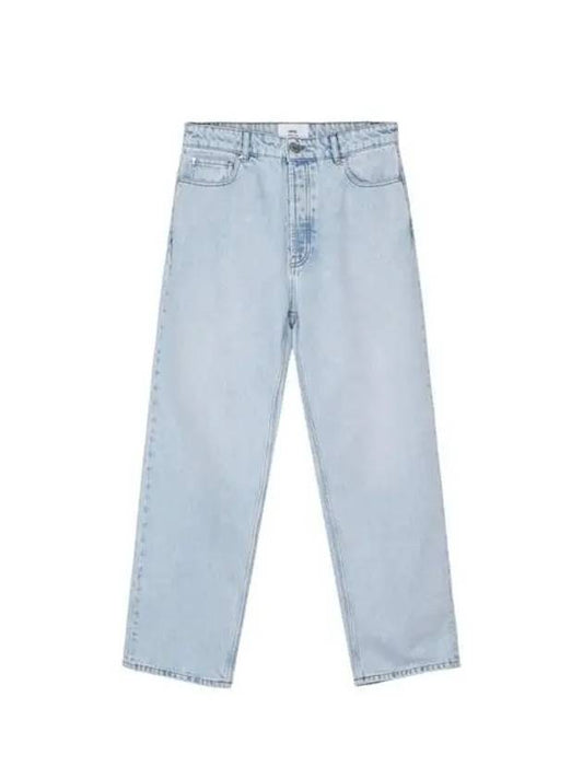 Loose Fit Jeans Bleached Blue - AMI - BALAAN 2