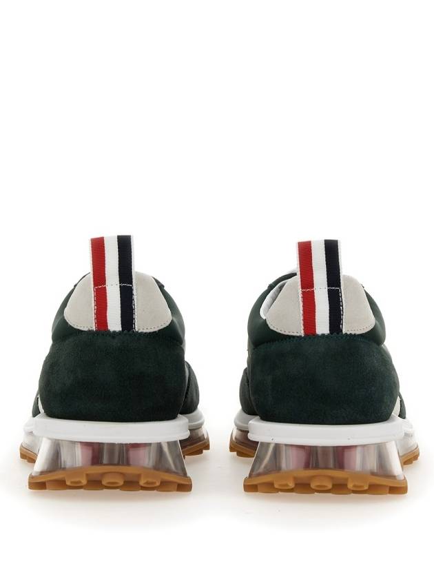 Clear Sole Tech Runner Low Top Sneakers Green - THOM BROWNE - BALAAN 5