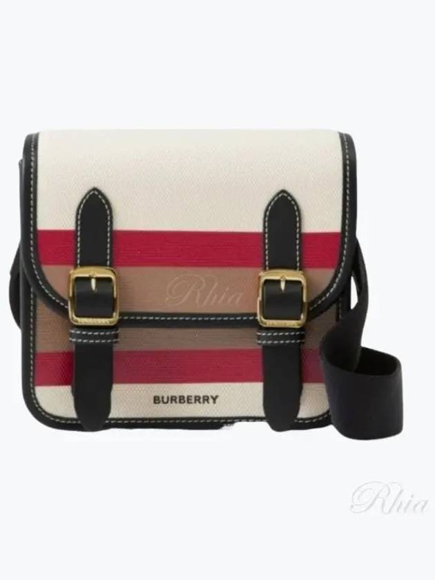 Kids Striped Cross Bag Red Ivory - BURBERRY - BALAAN 2