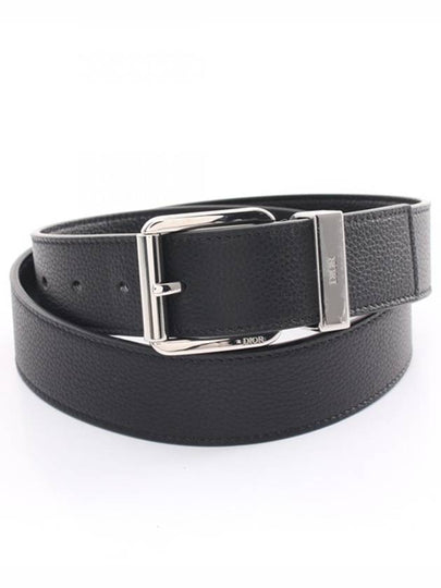 Engraved Loop Leather Belt Black - DIOR - BALAAN 2