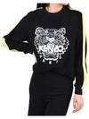 Women s Tiger Embroidery Sweatshirt Black - KENZO - BALAAN 1