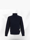 Thermal Rib Ottoman Stripe Turtleneck Navy - THOM BROWNE - BALAAN 3