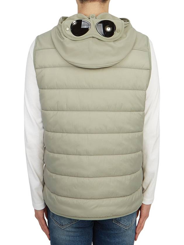 Shell R Mix Goggle Hooded Padded Vest Sage - CP COMPANY - BALAAN 6