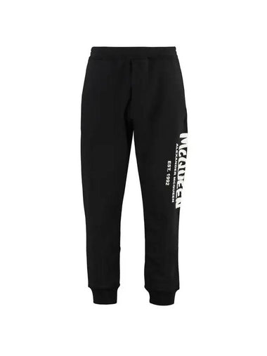 Graffiti Logo Track Pants Black - ALEXANDER MCQUEEN - BALAAN 1