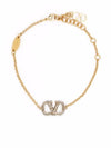 V Logo Bracelet Gold - VALENTINO - BALAAN 1