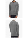 9C00015 M1213 986 Arm Logo Cashmere Knit Charcoal Men’s Knit TLS - MONCLER - BALAAN 6