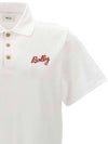 Embroidery Logo Short Sleeve Polo Shirt White - BALLY - BALAAN 4