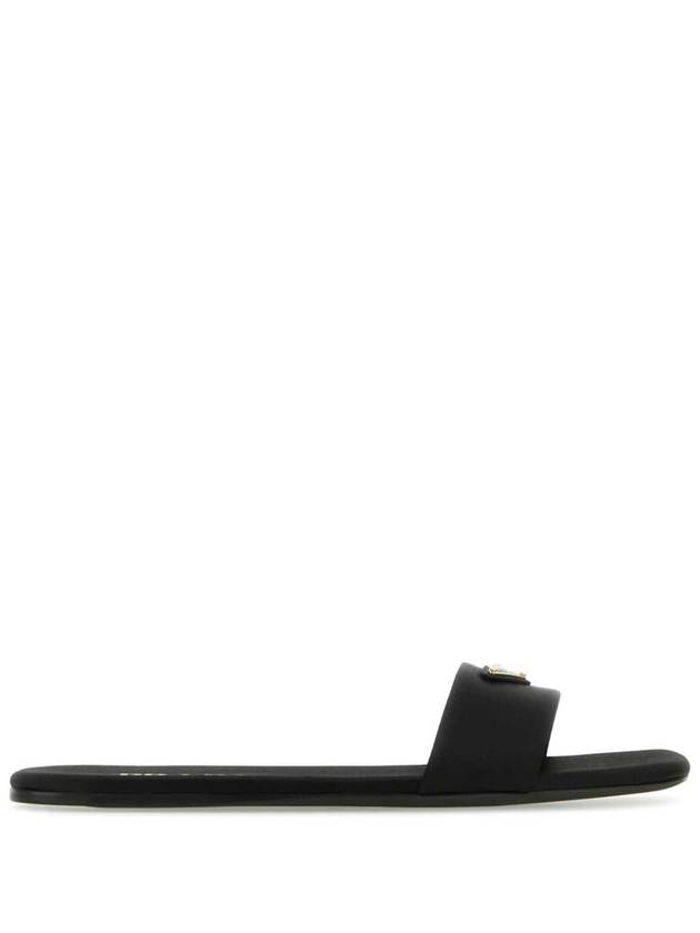 Leather Slippers Black - PRADA - BALAAN 2