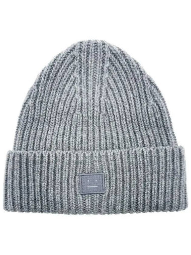 Mini Fancy PANSY Face Beanie Gray D40006 - ACNE STUDIOS - BALAAN 1