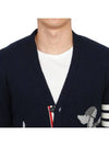 Hector 4 Bar Stripe Cardigan Black - THOM BROWNE - BALAAN 6