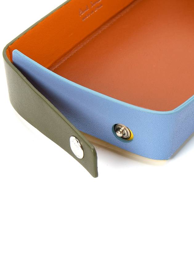 Signature Embossed Logo Leather Tray Orange Blue - PAUL SMITH - BALAAN 8