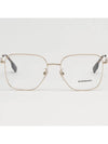 Glasses frame BE1382D 1109 metal square Asian fit gold - BURBERRY - BALAAN 3