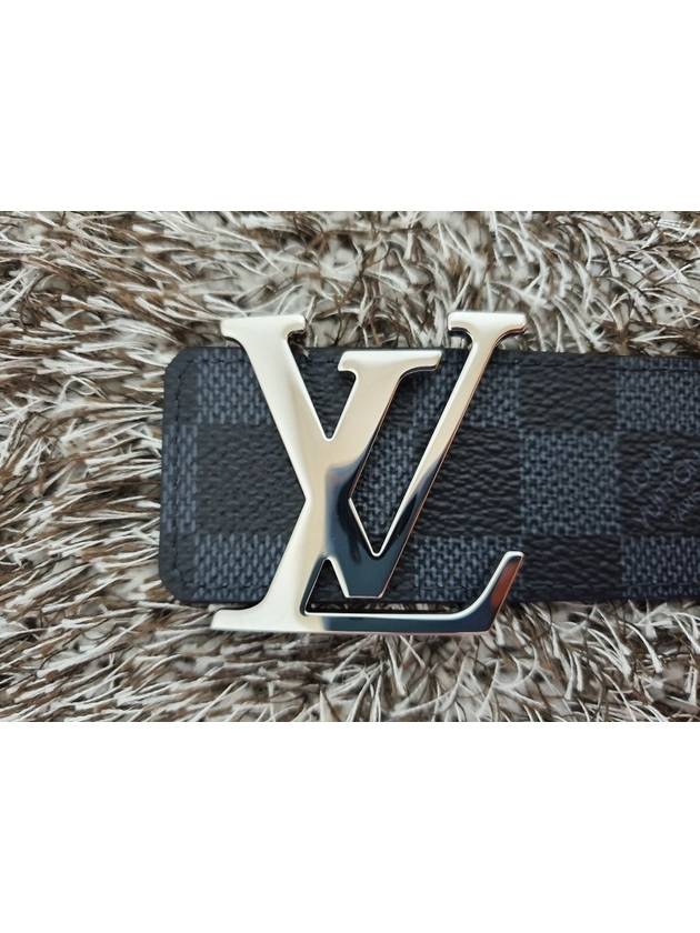 LV Initial Damier Graphite 40MM Belt - LOUIS VUITTON - BALAAN 3