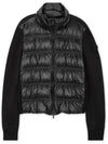 Women s logo patch black knit padding 8G00013 809KZ 999 - MONCLER - BALAAN 3