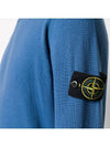 Light Wool Crewneck Knit Top Blue - STONE ISLAND - BALAAN 6