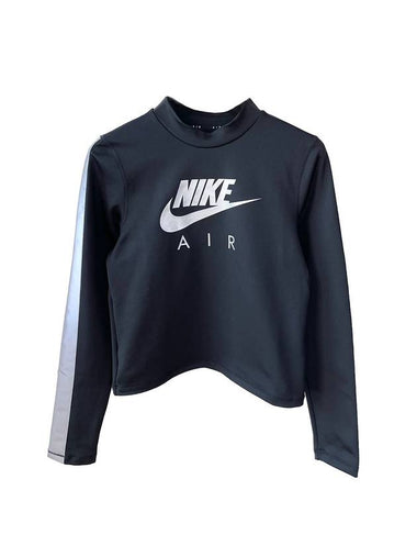 Air Mid Layer Running Long Sleeve T-Shirt Black - NIKE - BALAAN 1