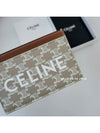 Logo Print Triomphe Canvas Card Holder Grey - CELINE - BALAAN 6