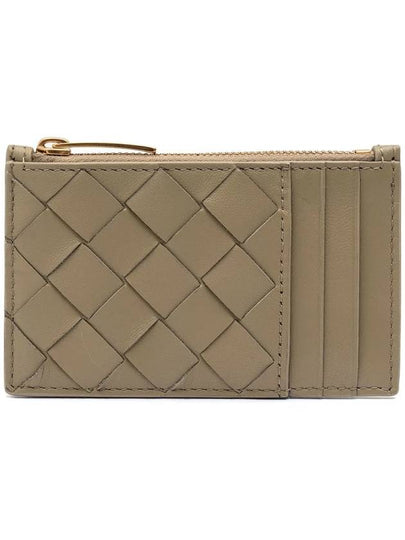 Intrecciato Zipper Card Wallet Taupe - BOTTEGA VENETA - BALAAN 2