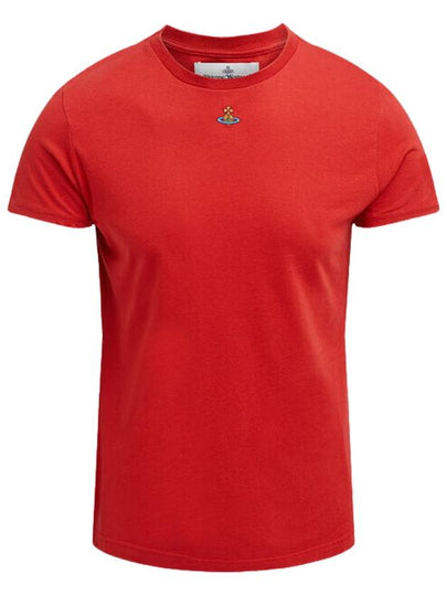 Embroided ORB Peru Short Sleeve T-Shirt Red - VIVIENNE WESTWOOD - BALAAN 2