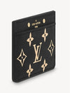 Monogram Empreinte Leather Card Wallet Black - LOUIS VUITTON - BALAAN 3