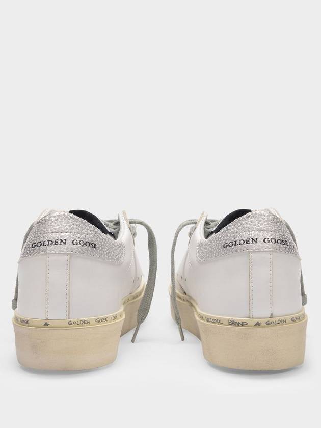 Hi Star White Metallic Silver Heel Tab Sneakers - GOLDEN GOOSE - BALAAN 4