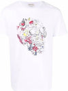 Doodle Skull Short Sleeve T-Shirt White - ALEXANDER MCQUEEN - BALAAN 1