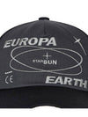 Europa 5 panel cap black - S SY - BALAAN 8