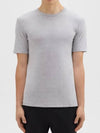 Anemone Essential Crew Neck Short Sleeve T-Shirt Grey - THEORY - BALAAN 3