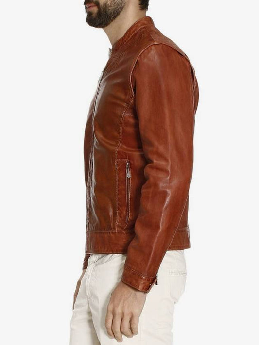 FRANKIE MORELLO by brown leather jacket - DAMIR DOMA - BALAAN 2