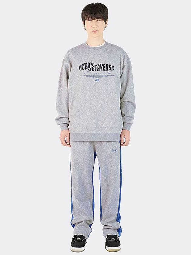 String detailed Sweatpants GrayBlue - AOX - BALAAN 5