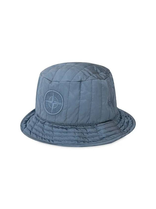 Men's Logo Quilted Dark Blue Bucket Hat 771599876 V0046 - STONE ISLAND - BALAAN 2