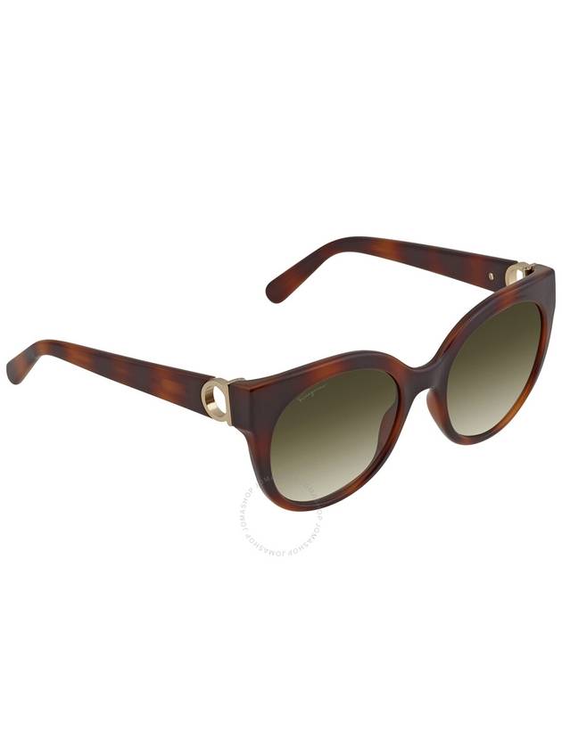 Eyewear Cat Eye Sunglasses Brown - SALVATORE FERRAGAMO - BALAAN 3