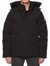 Wyndham Logo Patch Padding Black - CANADA GOOSE - BALAAN 2