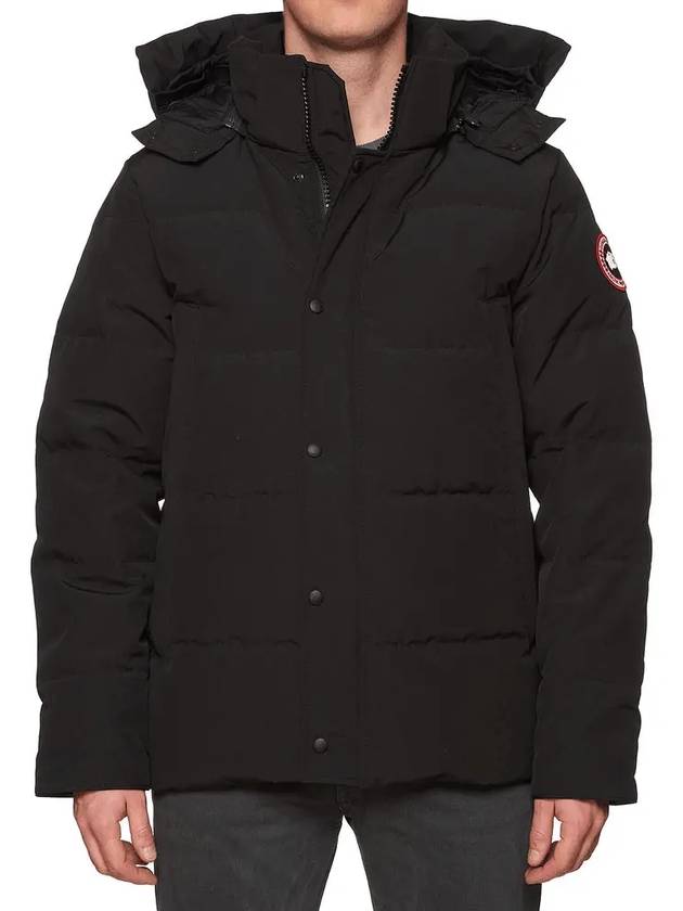 Wyndham Logo Patch Padding Black - CANADA GOOSE - BALAAN 2