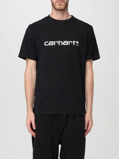 T-shirt Carhartt Wip in cotone con logo - CARHARTT WIP - BALAAN 1