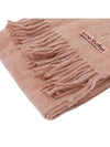 Wool Fringe Scarf Rose Melange - ACNE STUDIOS - BALAAN 4