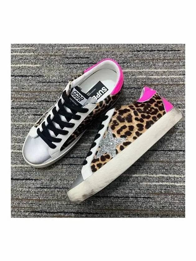 Women s Leopard Superstar Glitter Graffiti Low Top GWF00102 F000752 80590 - GOLDEN GOOSE - BALAAN 2