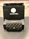 Silver Hardware Classic Caviar CC Logo Flap Long Wallet Black - CHANEL - BALAAN 7