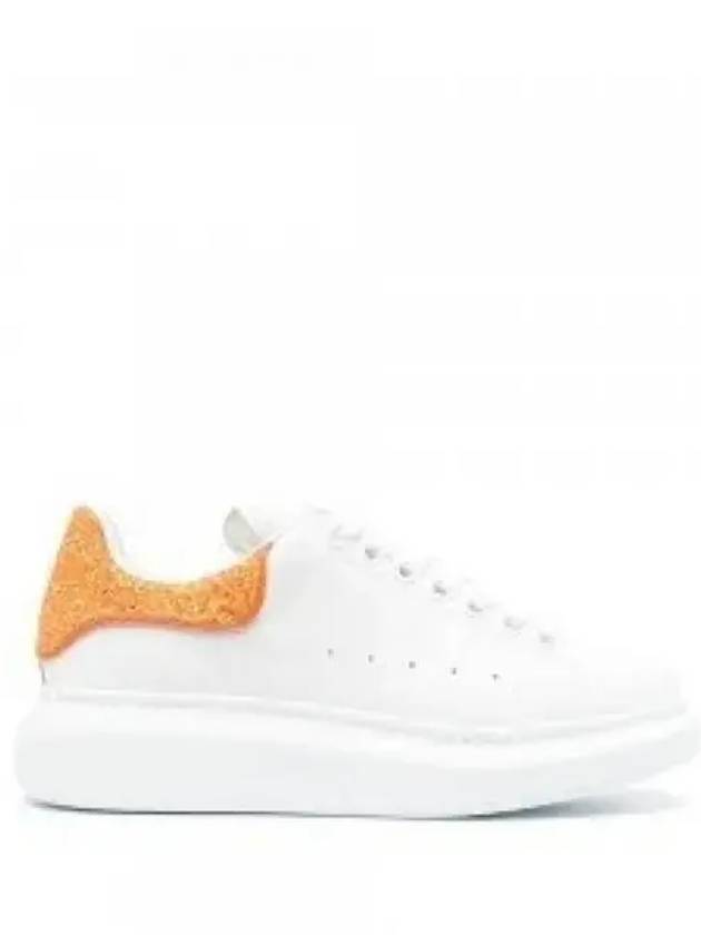 Oversized Glitter Low Top Sneakers White - ALEXANDER MCQUEEN - BALAAN 2