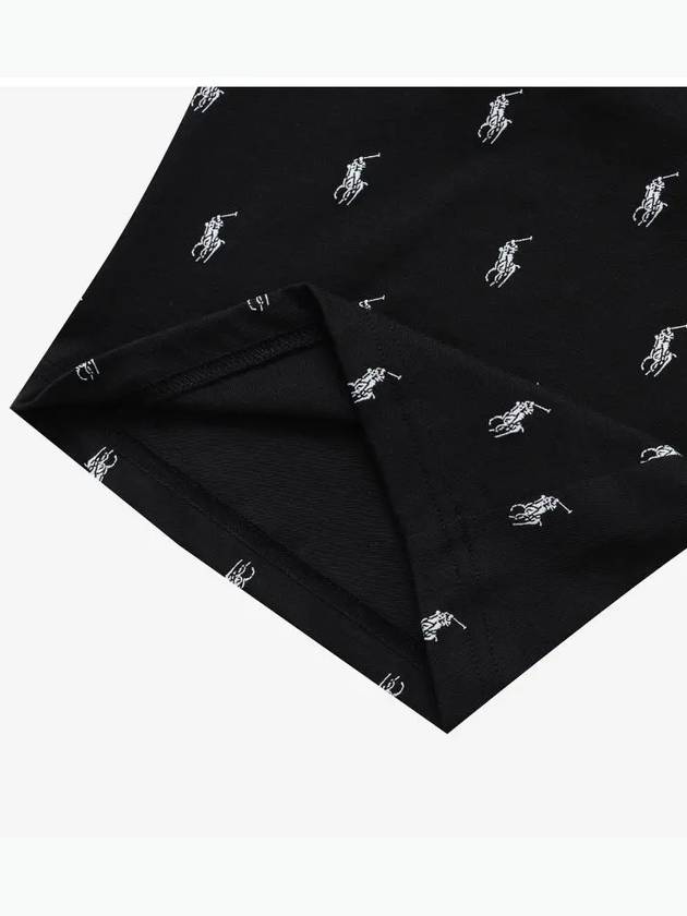 All Over Pony Pajama Shorts Black - POLO RALPH LAUREN - BALAAN 4