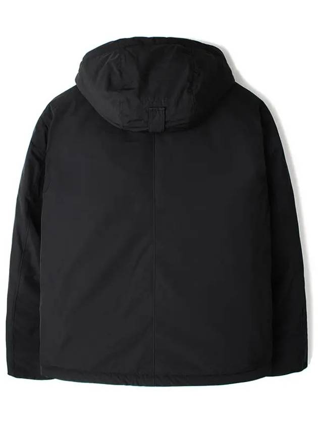 Techno Fabric Hooded Jacket Black - STONE ISLAND - BALAAN 3