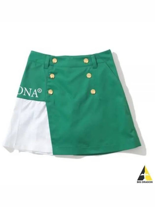 Golf Allure Asymmetry MLW 3A AE05 GREEN Women s Mini Skirt - MARK & LONA - BALAAN 2